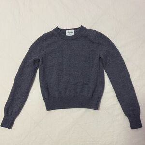 Aritzia Wilfred Free Gray Wool Sweater